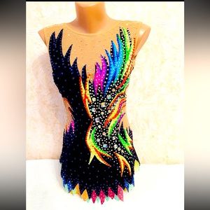 Custom competition Dance Rhythm Gymnastics Ice Skating Costume